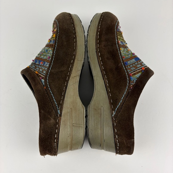 Dansko Mystique Knit Yarn Striped Open Back Heel Clogs 39 - Picture 12 of 12